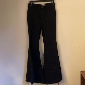 Free People "We The Free" Black Flare Jeans